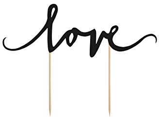 Tårtdekoration/tårtdekoration Love för att dekorera ditt bröllopssmycke, kakor och tårtor