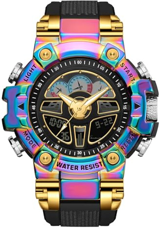 RORIOS Orologio Sportivo Digitale per Uomo con Sveglia Militare da Polso Impermeabile