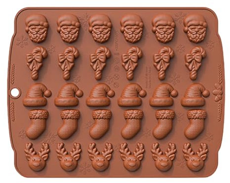 Weihnachts-Ausstechformen aus Silikon, lebensmittelecht, nicht zu Weihnachten, leicht zu lösen, wiederverwendbar, sichere Ausstechform, antihaftbeschichtet, Backformen