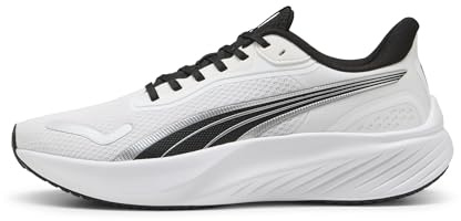 Puma - Pounce Lite, Zapatillas para Correr de Carretera Unisexo, Puma White-Puma Black,