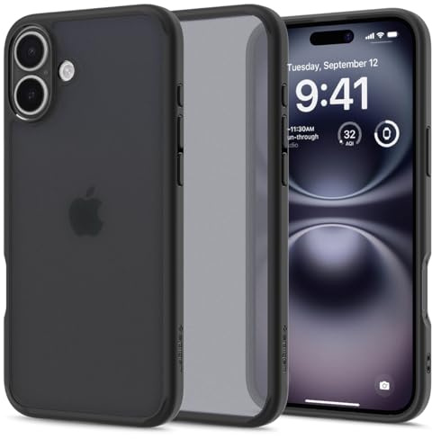 Spigen Ultra Hybrid Case Compatible with iPhone 16 - Frost Black