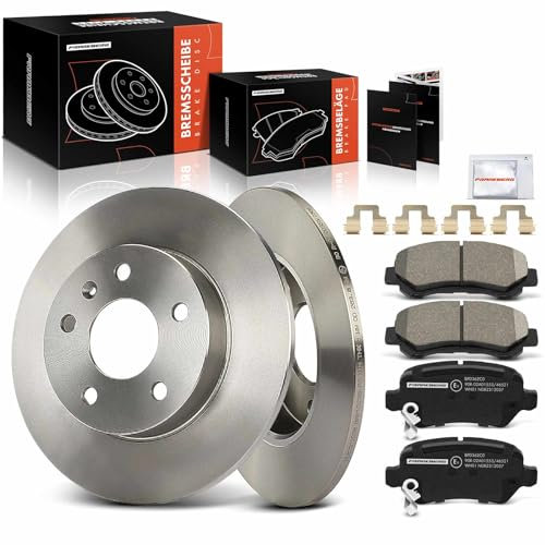 Frankberg 2x Bremsscheiben + 4x Bremsbeläge Hinterachse Kompatibel mit Astra G Caravan T98 1998-2004 Astra H A04 2005-2010 Meriva X03 2003-2010 Zafira A MPV F75 1999-2005 Replace# 95507655