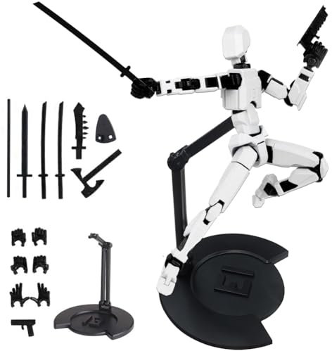 MEZHEN T13 Action Figure Dummy 13 Figura de Acción Titán 13 Robot Figuras Múltiples Articulaciones Juguete 3D Figuras de Acción