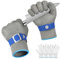 flintronic 2 Stück Schnittschutzhandschuh, Schnittschutzhandschuh aus Edelstahl mit 4 Baumwoll Handschuh, Level 9 Schnittfeste Handschuhe, Kettenhandschuh, Austernhandschuh, Küchenhandschuhe (M)