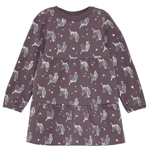 s.Oliver Weiches Sweat-Kleid mit All-Over-Print