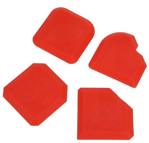 Kit d'outils de Démontage de Scellant en Silicone Efficace avec Spatules pour la Finition du Calfeutrage - Ensemble de 4 Pièces pour un Nettoyage et un Lissage Facile - et pour un Usage