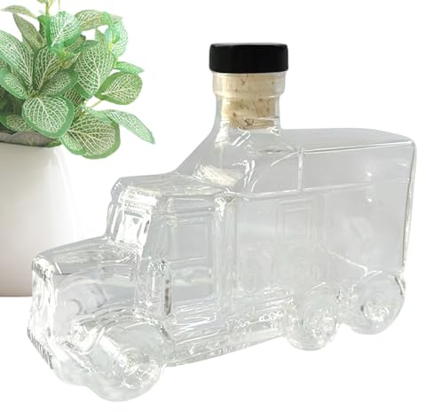 Whiskykaraff | Whiskybehållare Lastbilsdesign,375ml Vintagestil Spritdrycksbehållare Med Propp Till Kalas Middagar