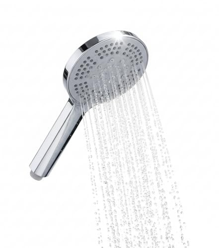 Alcachofa de Ducha Alta Presión, Plata, 5 Modos de Chorro, 12 cm, Ahorro de Agua