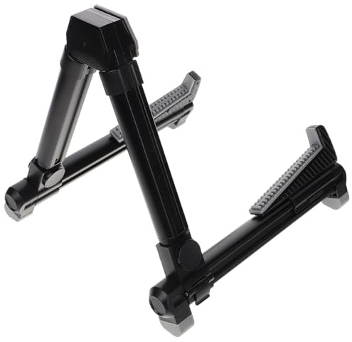 MAGICLULU Supporto Pieghevole per Chitarra Elettrica Acustica e Basso Base Robusta Struttura Compatta e Montaggio Rapido Espositore Versatile per Ukulele e Strumenti a Corda per