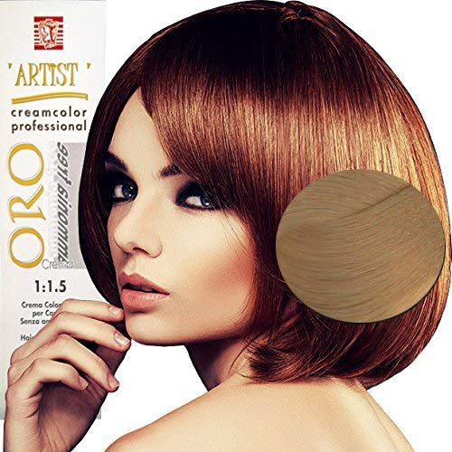 Tinte de Pelo Profesional Natural sin Amoníaco Permanente 100ml Made in Italy (10/0 Rubio Muy Extra Claro)