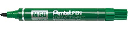 Pentel N50 de Aluminium Housing, Pack of 12) – Green