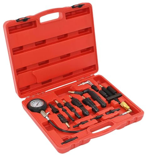 vidaXL Kompressionsprüfer Diesel Motor Kompressionstester Kompression Prüfen Messen Kfz Meßgerät Dieselmotoren Werkzeug 0-70 bar Manometer