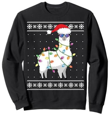 Alpaca Christmas Tree Funny Ugly Christmas Sweater Sweatshirt