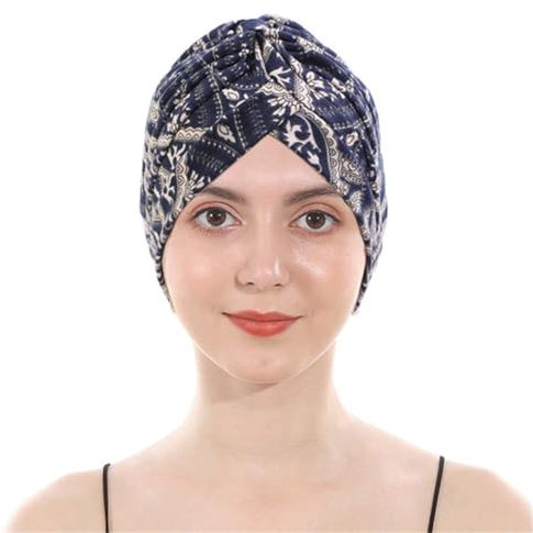 YEHUDAF LEE Turbane für Damen–Elastische Kopftücher Chemo/Bandana Damen–Bequeme Kopfbedeckung(Mehrfarbig) (DE/NL/SE/PL, Alphanumerisch, Einheitsgröße, 19)