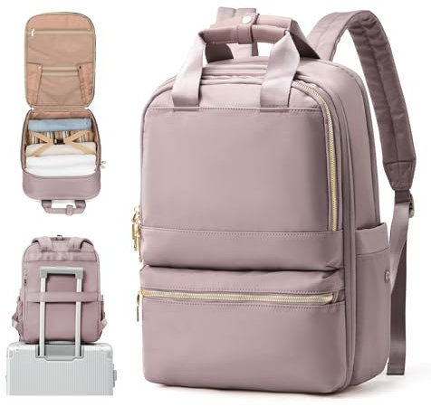 UPPACK Handgepäck Rucksack Damen Travel Backpack 40x20x25 für Ryanair Reiserucksack Daypacks Mädchen Rucksack Wasserdicht Business Rucksack Damen Weekendertasche Rosa