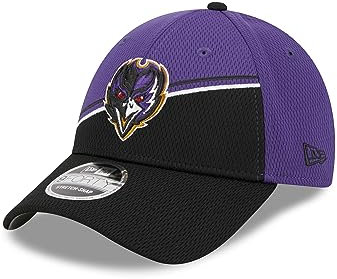 New Era Baltimore Ravens NFL 2023 Sideline Purple Black 9Forty Stretch Snapback Cap - One-Size, Einheitsgröße