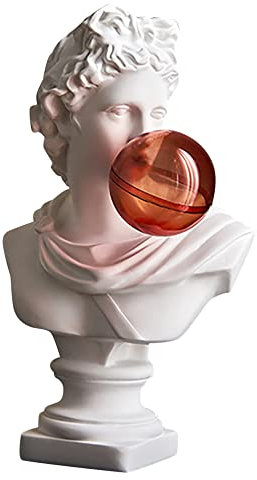 Hanabitx Klassische Büstenstatue, griechische Mythologie, Blasen-David-Porträt, Skulptur, Kunstharz, Übung, Handwerk, Skulptur D, 1 Stück