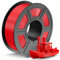 TECBEARS PLA+ Filament 1,75 mm Rot, Verstärkt Zähigkeit PLA Plus, Robusteres und Stärkeres 3D Drucker Filament, 0-300mm/s Druckgeschwindigkeit, 1KG Spulen, Maßgenauigkeit +/- 0,02 mm