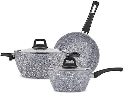 Karaca Gris Biogranite Kochgeschirr-Set, 5 Teilig