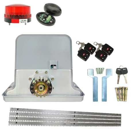 Operador automático de puerta corredera de 1800KGS de Motor AC220V/110V como Motor de puerta de cierre de puerta (sensor, botón, lámpara, opcional) Paquete(Kit1)