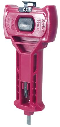 Yunmeryker Kit de Instalación de de Puerta Juego con Cincel Y Broca para Instalación Escopleadora Ajustable para Cerraduras Y Picaportes Herramienta Pa, Rojo