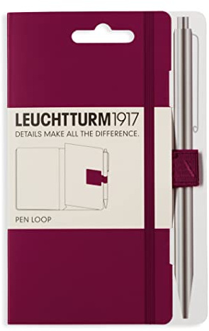 Leuchtturm1917 304637 Skrivblock, Pennögla, Självhäftande Port Röd