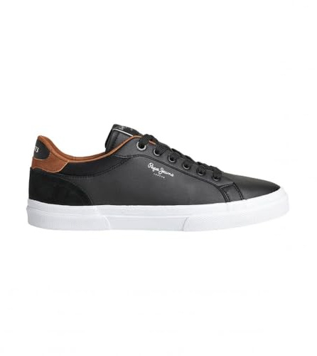 Pepe Jeans Baskets en Cuir Tribunal De Kenton Blanc