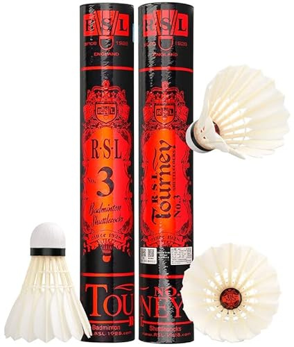RSL No.3 Tourney Badminton Shuttlecock Birdy 12-Pack (speed-77)