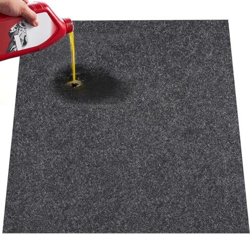 VEVOR Alfombrilla para Suelo de Garaje 2,59x2 m Alfombrilla Protectora Antideslizante Impermeable Agua Lluvia Barro Aceite para Coche con Respaldo de TPE Antifugas Fácil de Limpiar Corte, Varios Usos