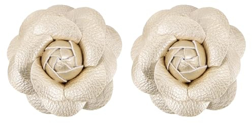 PATIKIL Pince à Cheveux Florale Artificielle, Broche à Fleur en Épingle Clip à Cheveux Decoration Chapeau pour Mariage Fête Danse Banquet Accessoires Charme Robe