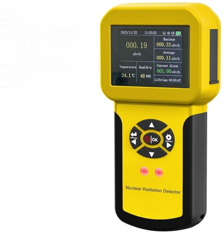 Geiger Counter Nuclear Radiation Detector, Digital Radiation Dosimeter with alarm function, Portable Handheld Beta Gamma X-ray Radiation Monitor Meter, Nuclear Radiation Meter