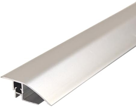ZZLQIAN Aluminium Transition Profile, Floor Transition Strip, 90 x 4.3 cm, Height Adjustment 6-12 mm