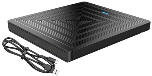 Gissroys bärbara USB 3.0 externa DVD-skivor RWs driver snabba hastighetsbrännare för bärbar dator stationär PC med stötsäker design resevänliga externa DVD-brännare