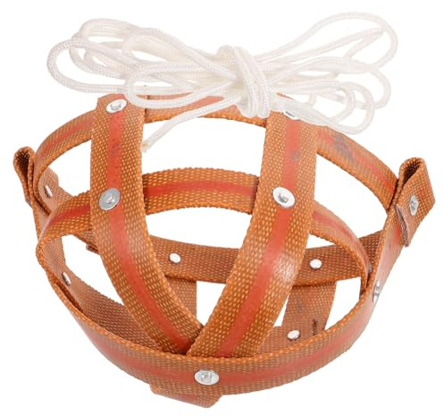Gadpiparty Anti-Morsure Cheval Cuir avec Corde Nylon Muselière Pâturage pour et Confort Moyenne