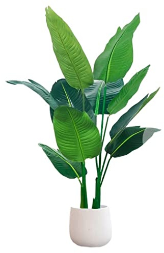 Fake Trees Bird Of Paradise Konstgjord Bananträd Heminredning Tillbehör Konstgjorda Växter Rumsinredning Bonsai Falska Heminredning(120cm)