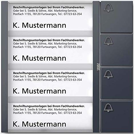 Siedle + Söhne Siedle 210004910-00 Accesorio para intercomunicador para Puerta Módulo de función Antracita, Multicolor