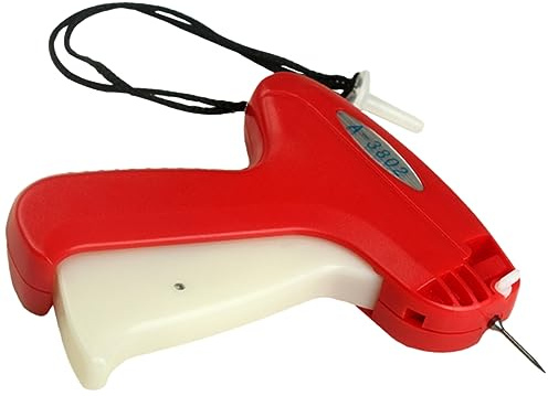 Artibetter Étiqueteuse De Vêtements Polygonale Rouge, Pistolet D’étiquetage Fin Aiguille, Légère Et Ergonomique, pour Magasin Et Boutique, Usage Professionnel Vêtements