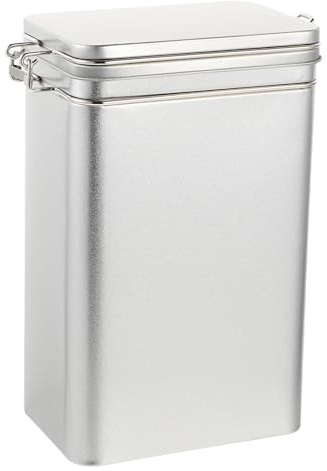 BESPORTBLE Caja de café rectangular hermética de grado alimenticio, recipiente de almacenamiento multifuncional para granos de café y alimentos, ahorra espacio y es resistente para la cocina y