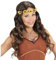 W WIDMANN MILANO Party Fashion - Perücke Hippie oder Mittelalter, mit Haarband, Karneval, Mottoparty