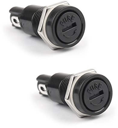 Topteng SCI R3-11-Modell, professionelle Qualität, 5 x 20 mm Sicherungshalter für AC 250 V, 10 A, 2 Stück (2P, 2, PCS)