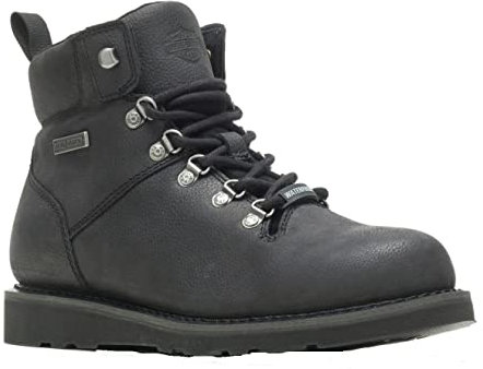 HARLEY-DAVIDSON FOOTWEAR DENWAY - Botas de motocicleta para hombre de 5 pulgadas, Negro, 8