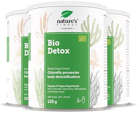Nature's Finest by Nutrisslim BIO Detox Superfood Mix: Green Powder Superfood for Detox Cleanse Weight Loss, Superfood Powder for Immune System Booster with High Protein, Fibre, Iron & Vitamin C (3)