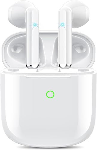 Auriculares inalámbricos, auriculares Bluetooth 5.3 con estéreo de alta fidelidad, auriculares inalámbricos con micrófono ENC con cancelación de ruido, tiempo de reproducción de 36 horas, auriculares