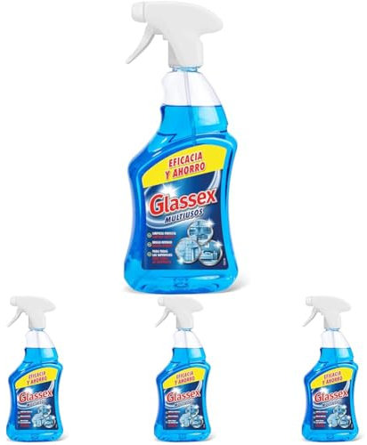 Glassex - Limpiador multiusos y cristales, formato pistola spray - 750 ml (Paquete de 4)