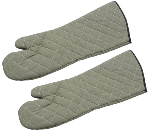 MospdyGear 1 par 60 cm långa bomullsugnshandskar, värmebeständiga bakhandskar, lämpliga för industriella stora ugnar och för skydd vid grillning (60 cm)