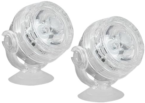 2 luces LED para acuario, 16 modos de luz, iluminación LED para acuario, USB 1 W, iluminación subacuática con mando a distancia, puerto USB, LED subacuático para estanque, acuario