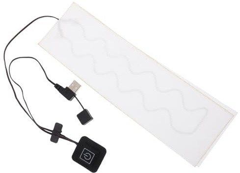 TEHAUX Piastra Riscaldante Morbido al Tatto USB in Fibra di Carbonio 5v/2a Temperatura Regolabile 35-55℃ per Scaldacollo Elettrico per Inverno