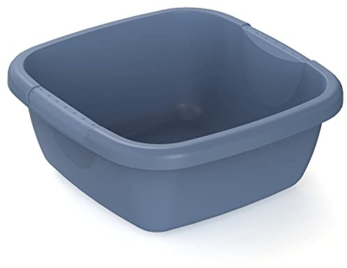 Rotho Daily Becken/Spülwanne 5l, Kunststoff (PP recycelt), blau, 5l (29.0 x 29.0 x 12.0 cm)