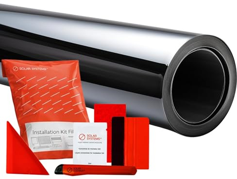 SOLAR SYSTEMS - Tönungsfolie Auto - Scheibentönungsfolie - mit Montagesatz - Scheiben Tönung Folie ABG Konform, mit Sonnenschutz & Anti-Scratch - Panthera Folie 285c 85% Schwarz 50x300cm