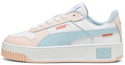 PUMA Damen Carina Street Sneakers, White-Frosted Dew-Island Pink, 42 EU